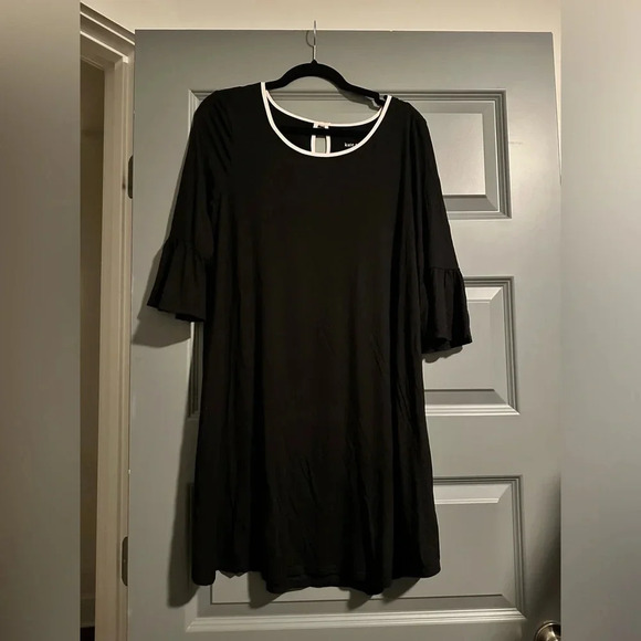 Kate Spade New York Black Bell Cuff Sleep Shirt Size small - Picture 2 of 4